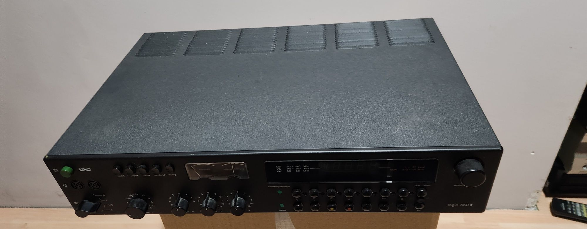 Amplituner stereo Braun regie 550d - najwyższy model + dokumentacja