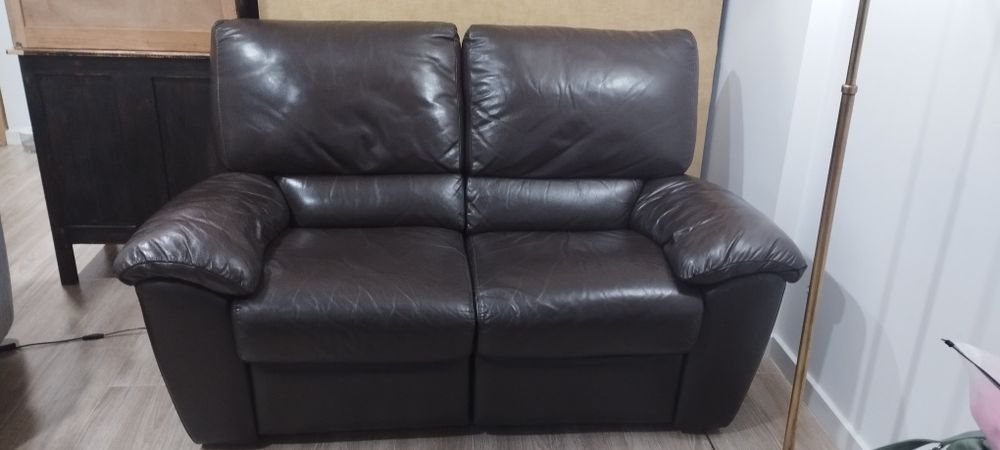 Sofá 2 lugares em pele Divani&Divani
