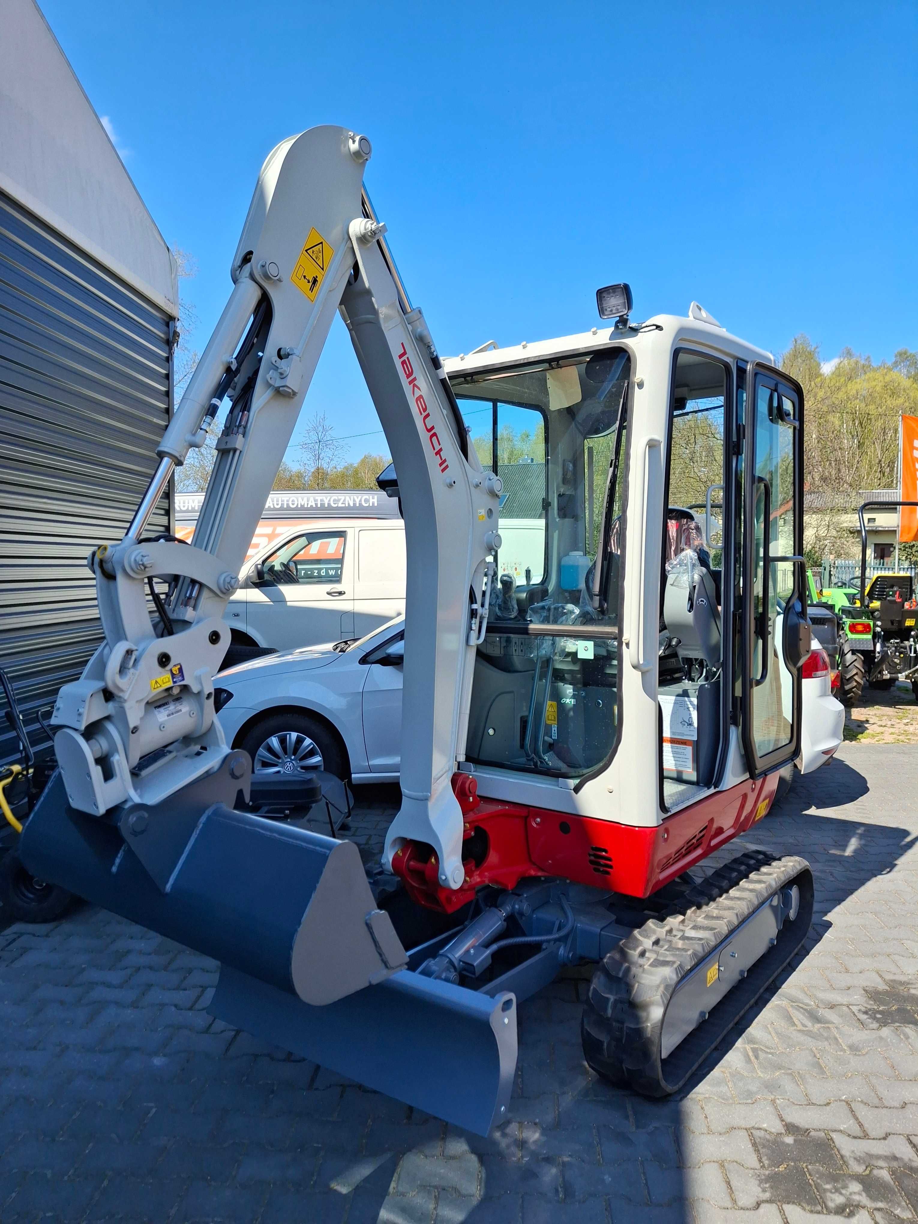 Minikoparka Takeuchi TB216 V4 koparka gąsienicowa – 1,8 t  POWERTILT