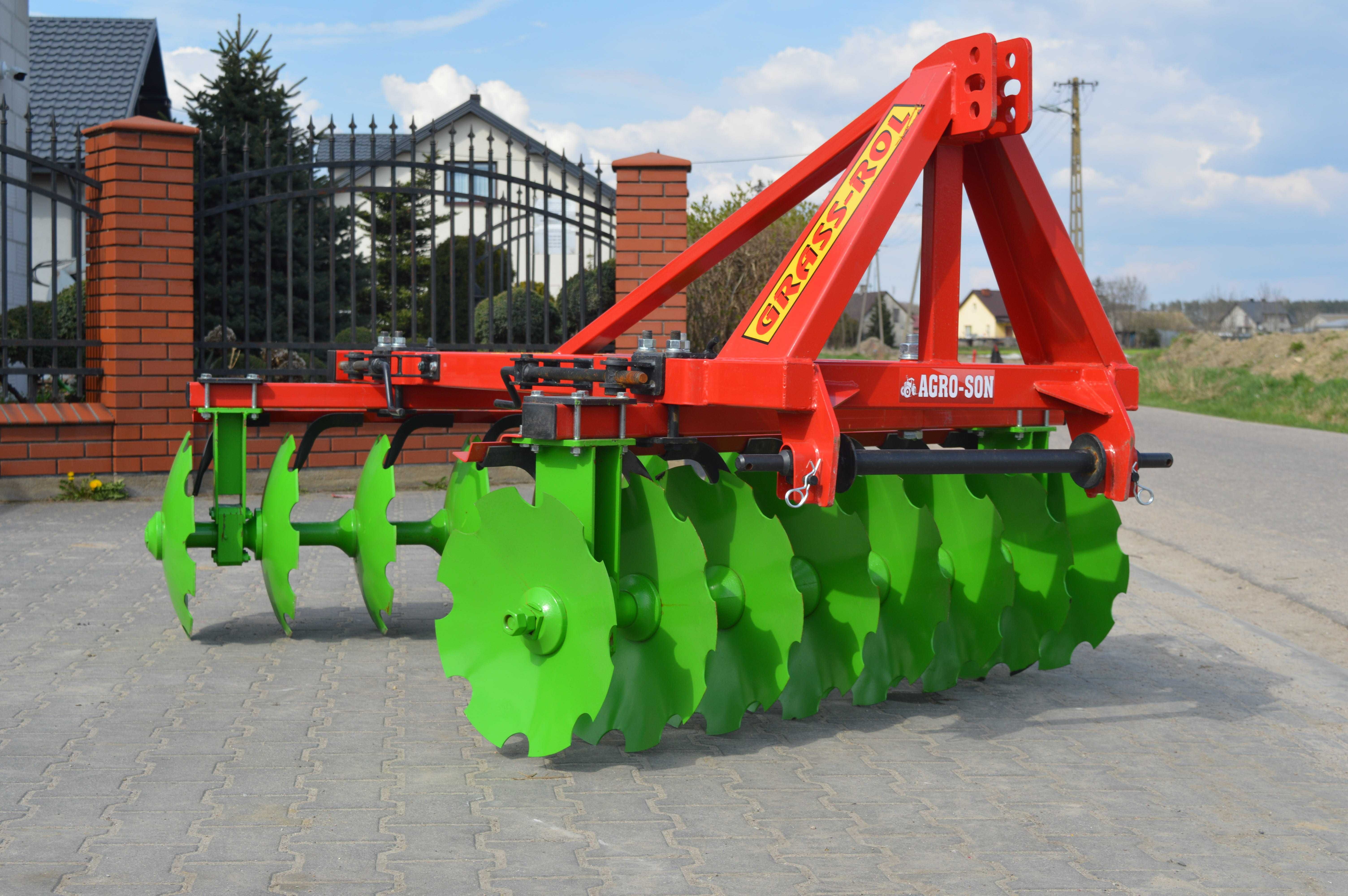 Brona Talerzowa 1,6m/3,15 V2 X GRASS-ROL OSKAR borowa solidna