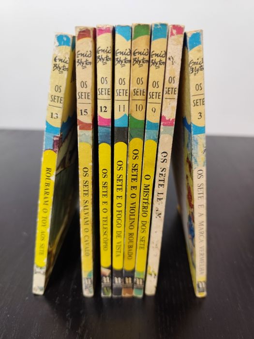Lote de 8 livros dos Sete - Enid Blyton (Vintage - Anos 70)