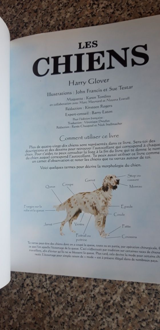 Livro Caderneta Les Chiens