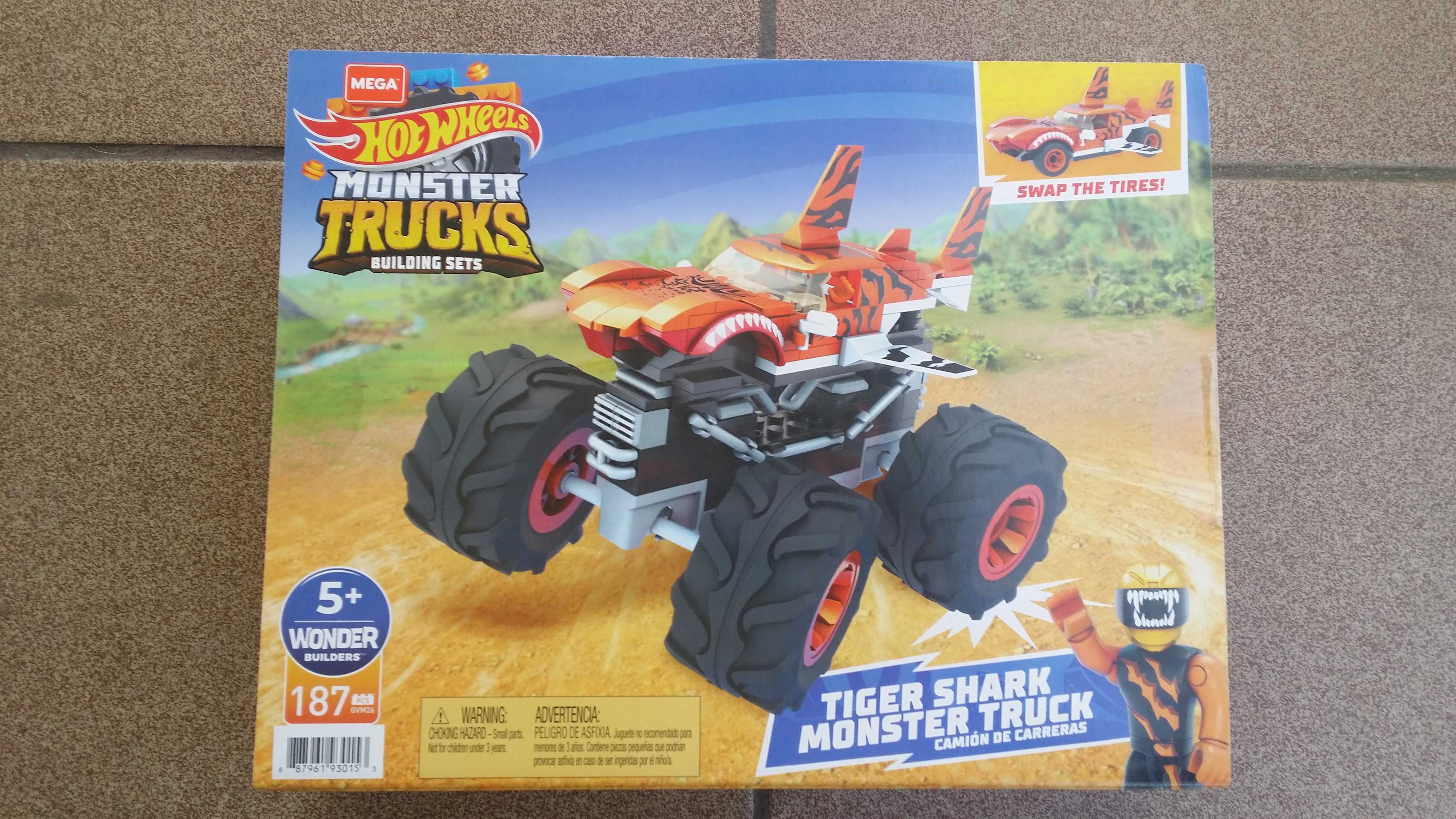 Hot Wheels MEGA Tiger Shark Monster Truck Construction