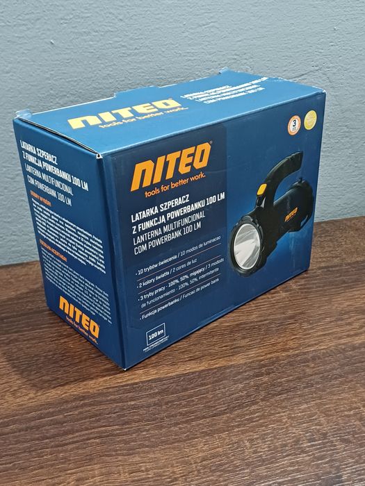 Niteo latarka szperacz z funkcją powerbanku 100 LM