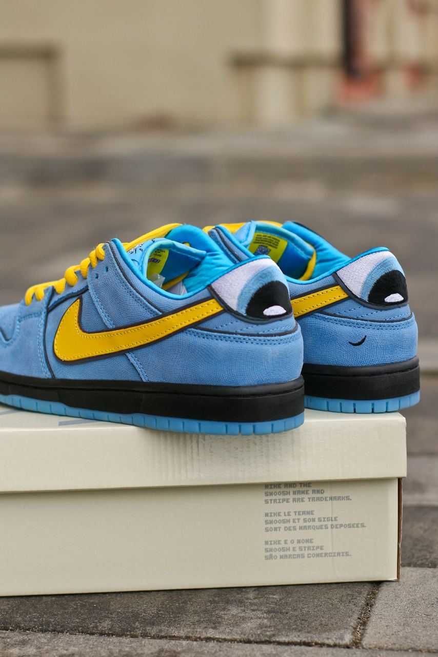 Чоловічі кросівки Nike x The Powerpuff Girls SB Dunk  блакитний 1032