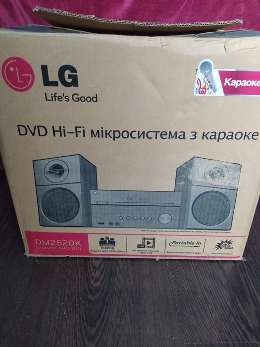 LG hi-fi система з караоке