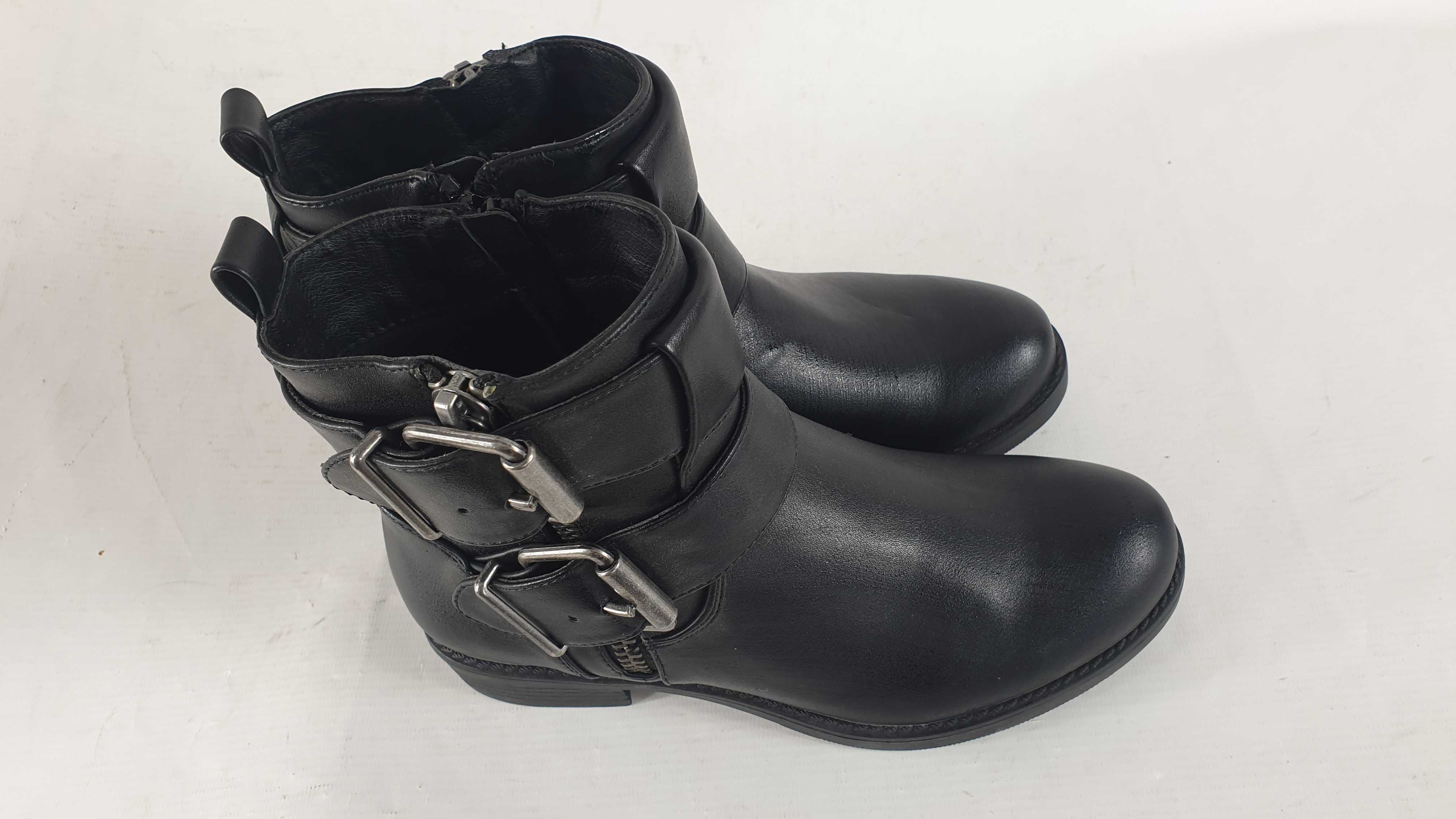 Buty Botki czarne POELMAN r. 36