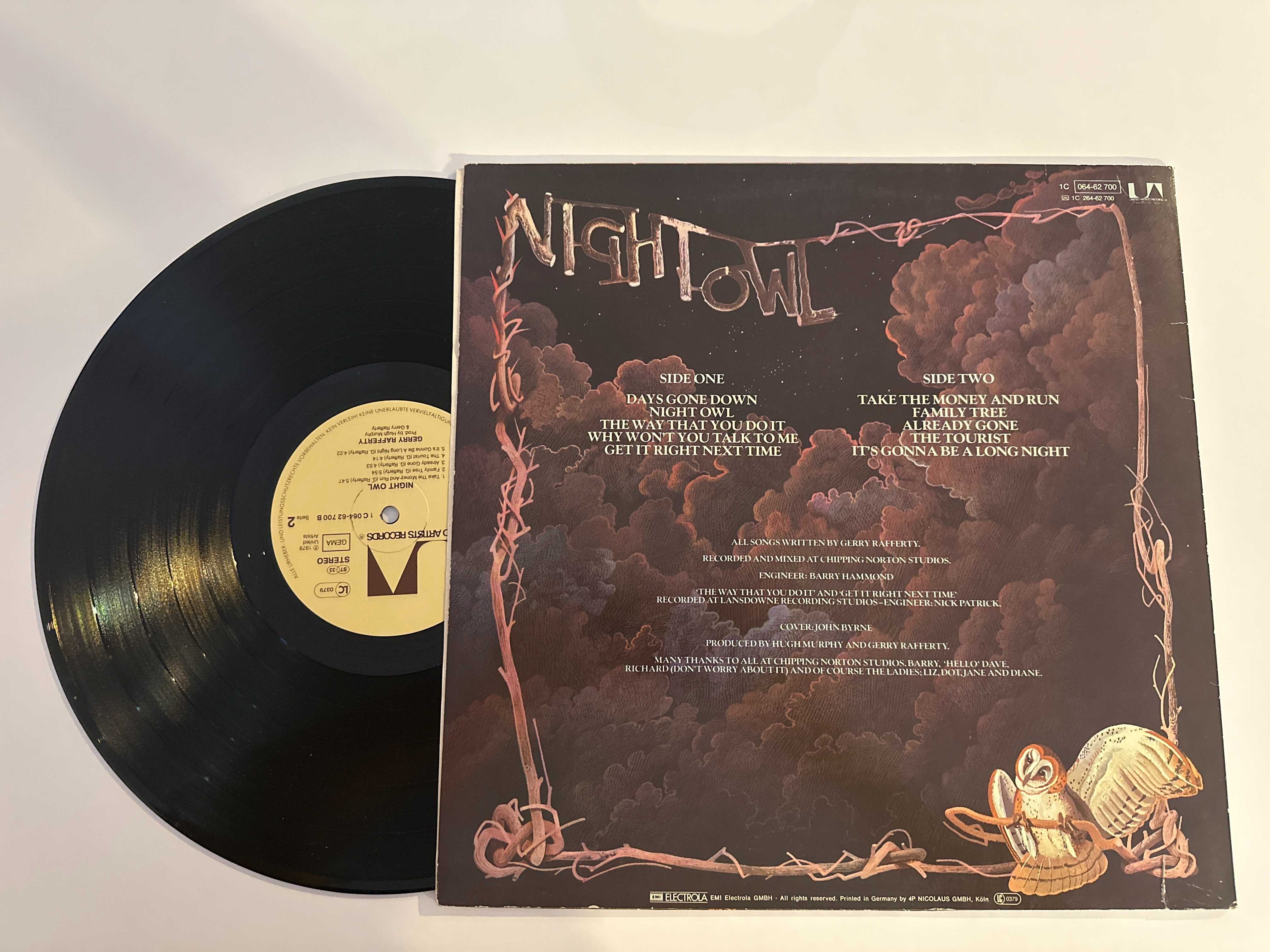 Gerry Rafferty – Night Owl LP winyl (A-29)