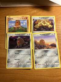 Karty pokemon oryginalne zestaw starsze Diglett Dugtrio