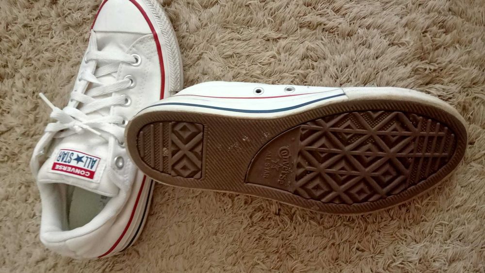 Trampki Converse białe dla dziewczynki