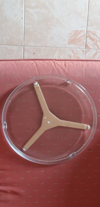 Prato e cruzeta para microondas