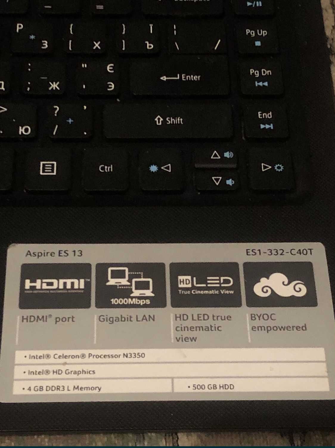Ноутбук Acer Aspire