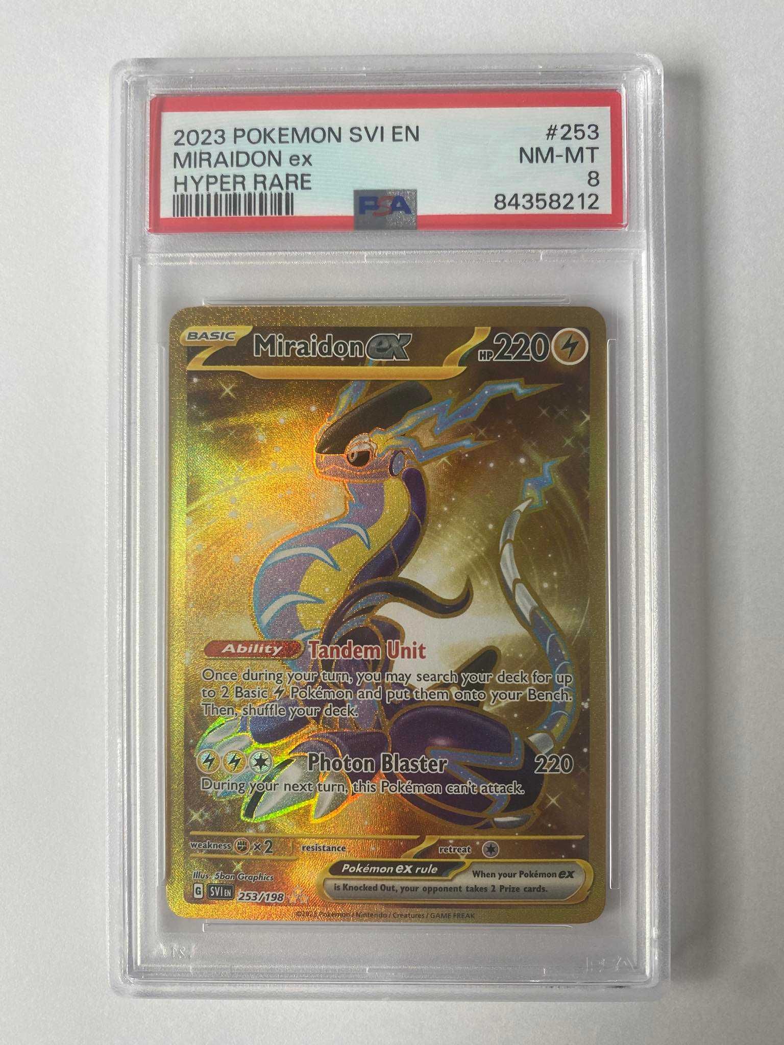 PSA 8 / Karta Pokemon: Miraidon ex (SVI 253)