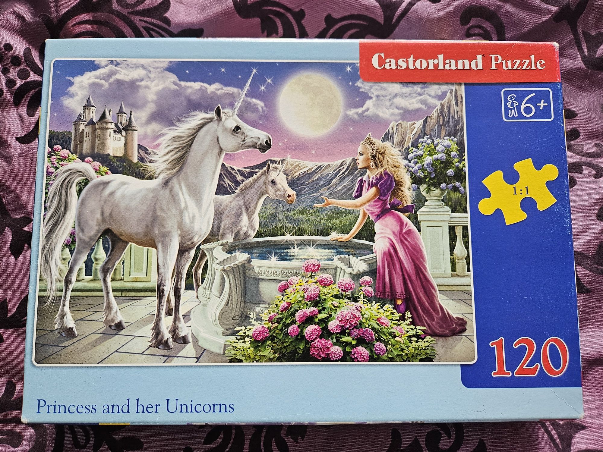 Puzzle Księżniczka i jej jednorożce 120 szt.