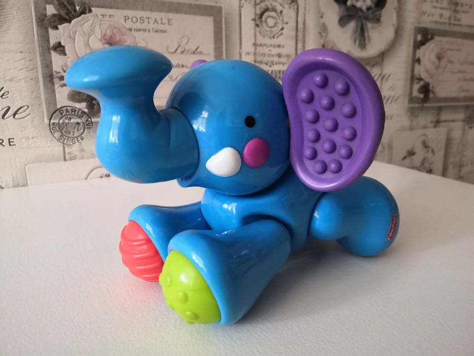 Słoń - Fisher Price - zabawka zręcznościowa - wiek 6 m +
