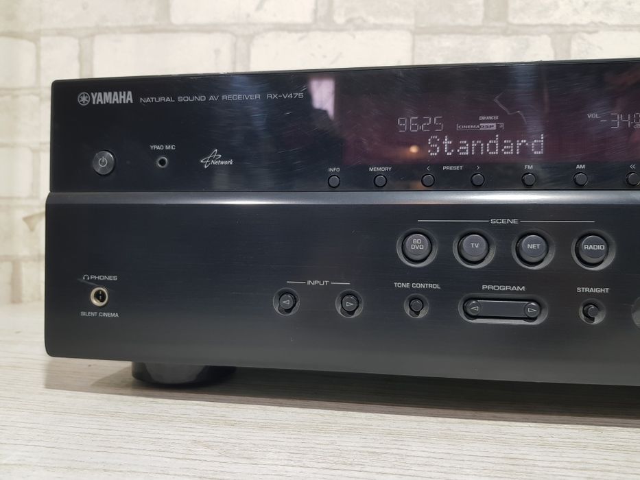 5.1 AV ресивер YAMAHA RX-V475, *5 115 Вт, FLAC, 4К,AirPlay,HDMI, USB