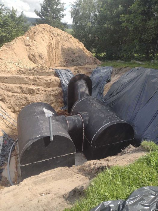 piwnica betonowa ogrodowa ziemianka 350 x 2 łączona schody tunel wenty