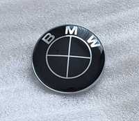 NOWY czarny znaczek BMW 82mm okrągły emblemat