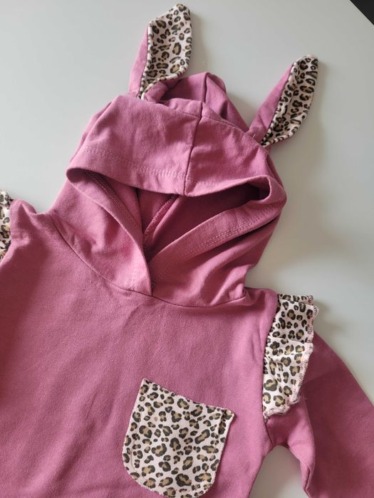 komplet bluza + spodnie dres rozmiar 80 panterka