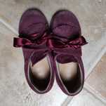 Sapato bordeaux de inverno para menina tamanho 30