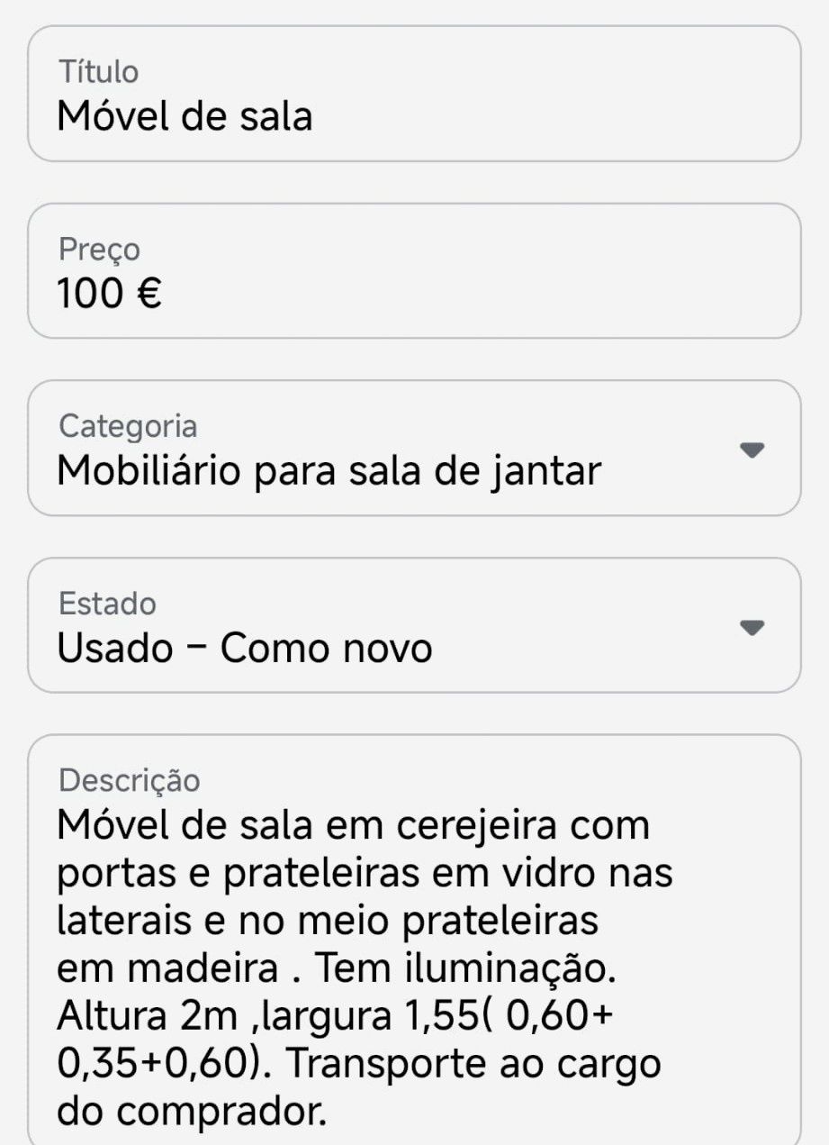 Móvel de sala  cerejeira