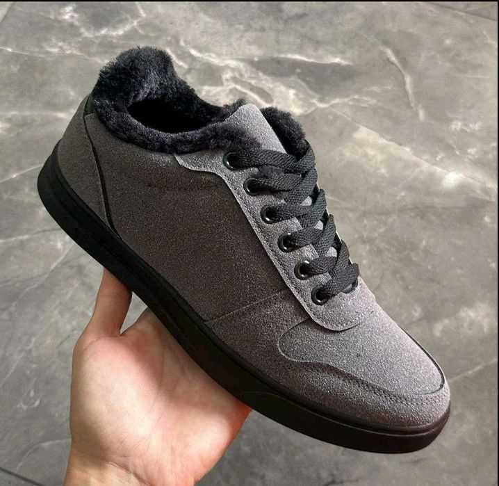 Чоловічі зимові черевики, замша, 41-45рр