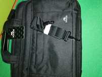 Torba Matein na laptopa 15,6 dwukomorowa, kolor czarny, 41x30x10 cm No