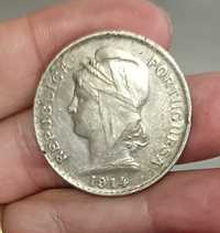 Moeda de Prata - 50 Centavos - 1914 - República  Portuguesa