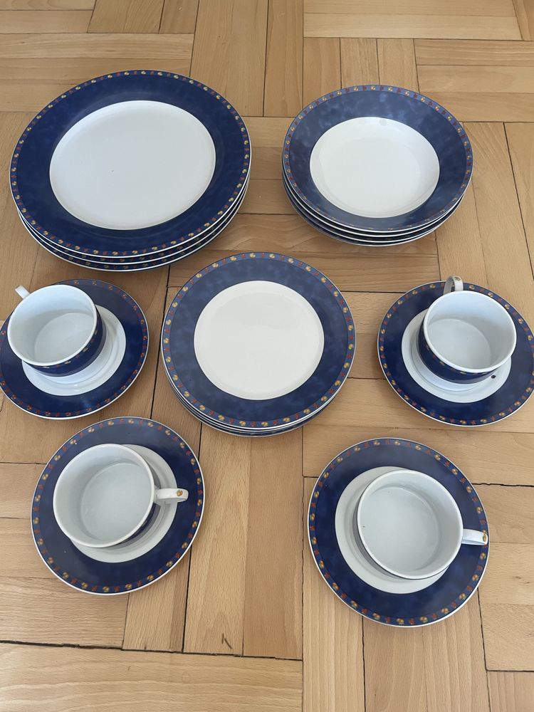 Porcelana Zestaw obiadowo/ deserowy (4 os)