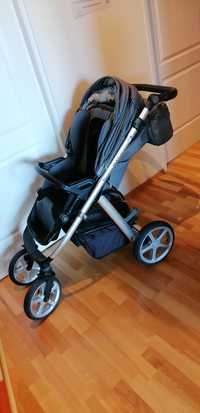 Espiro Next Silver - wózek dziecięcy 2w1 gondola + spacerówka