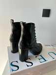 Botki guess  czarne eleganckie botki wiosenne