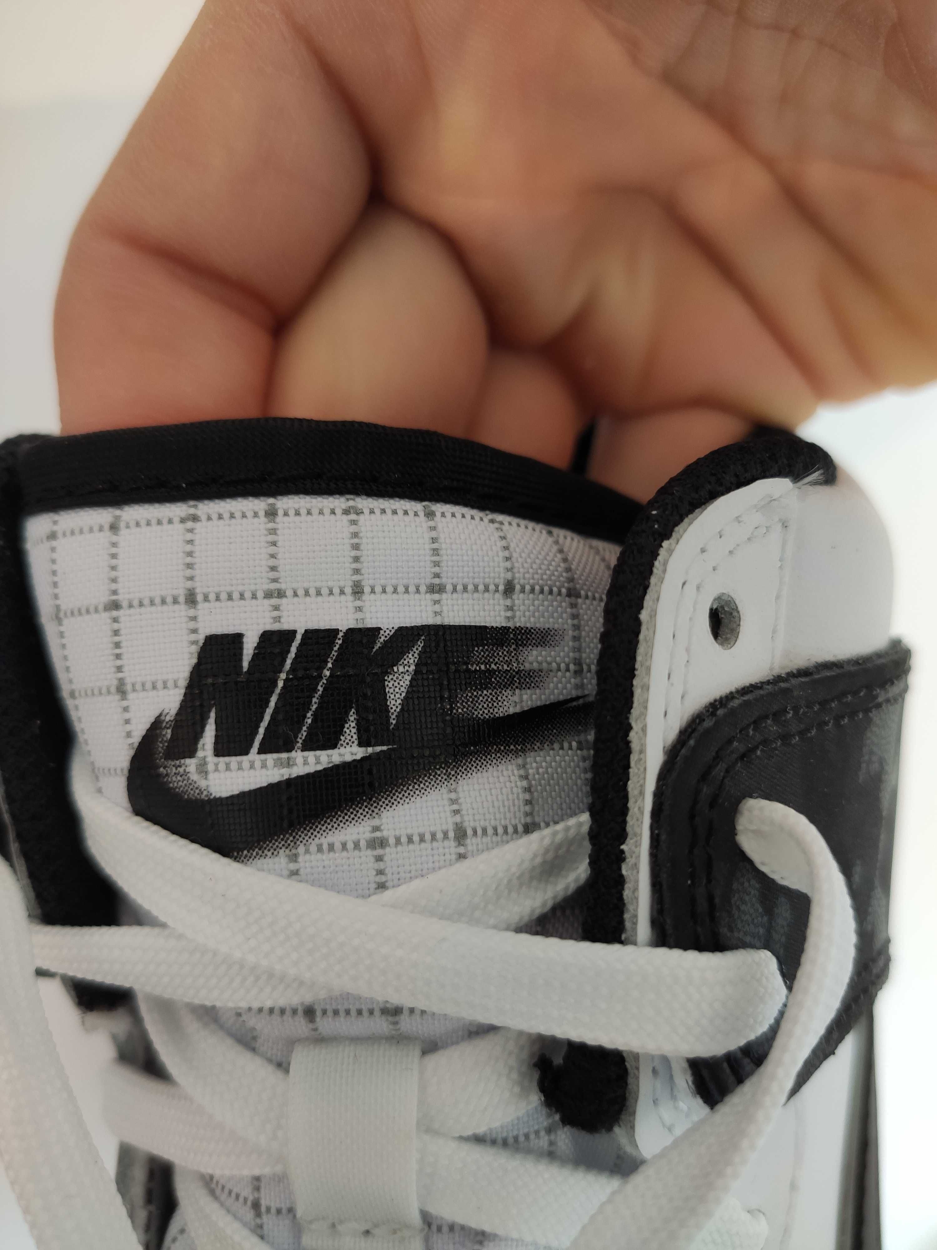 45.5 (11.5US - 29.5cm) Nike Dunk High Retro SE White black camo nowe