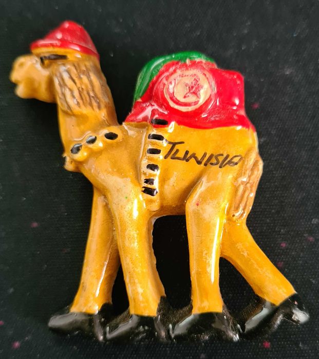 Magnez na lodówkę z Tunezji - ręcznie robiony Tunezja wielbłądzica