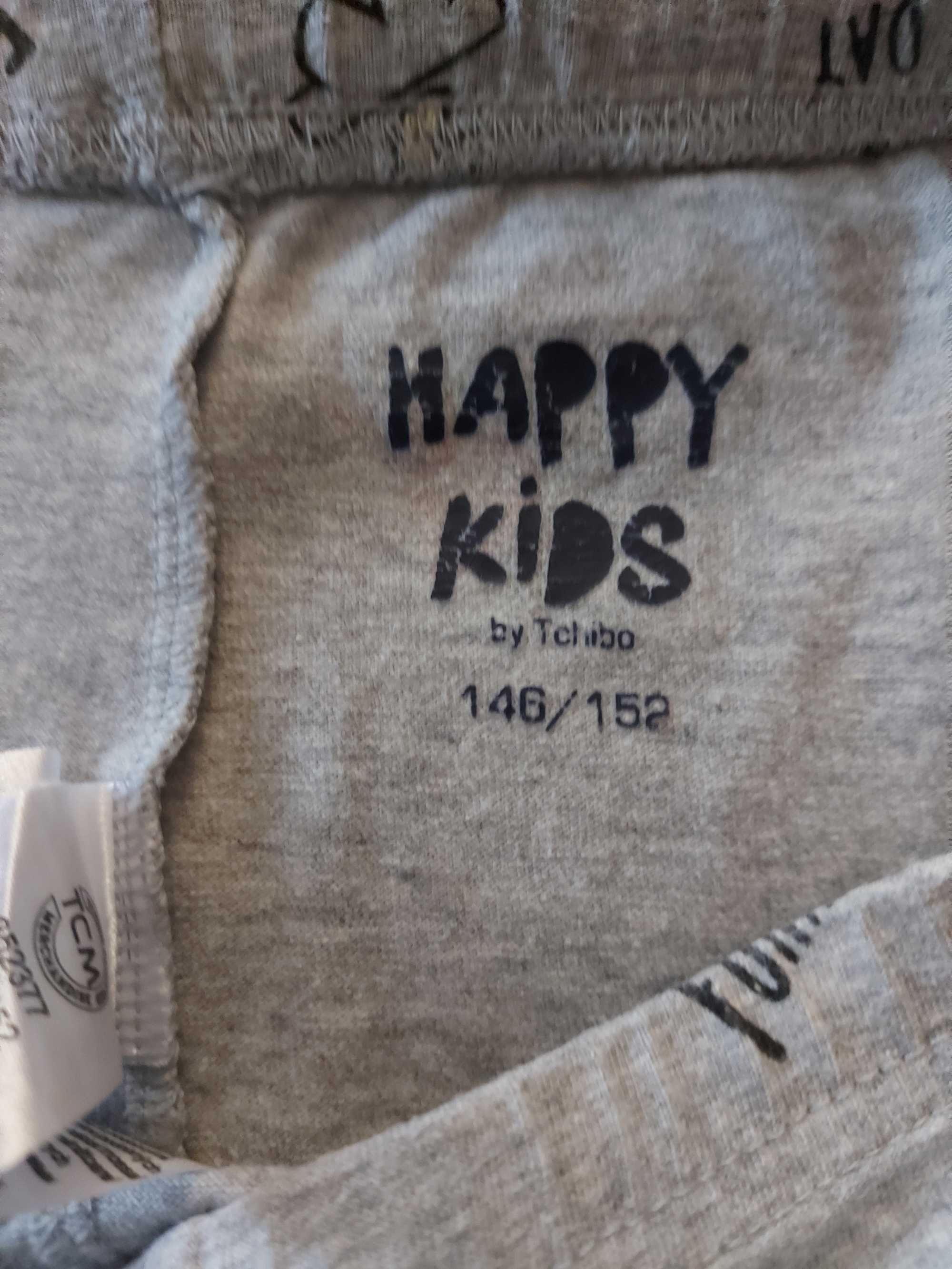 Tchibo legginsy dziewczęce happy kids 146/152 szare