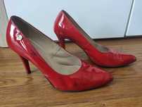 Szpilki czerwone, Intershoe, rozmiar 38