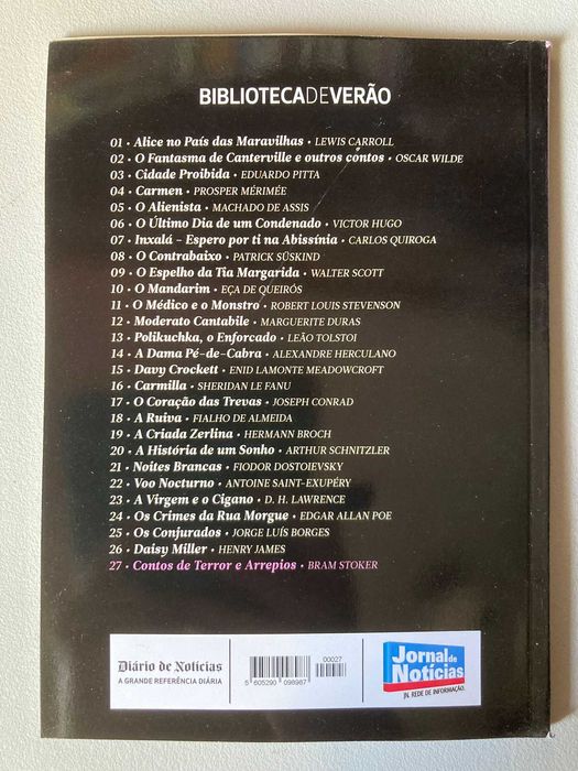 Contos de Terror e Arrepios, de Bram Stoker