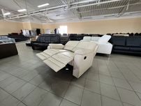 Диван шкіряний двійка реклайнер