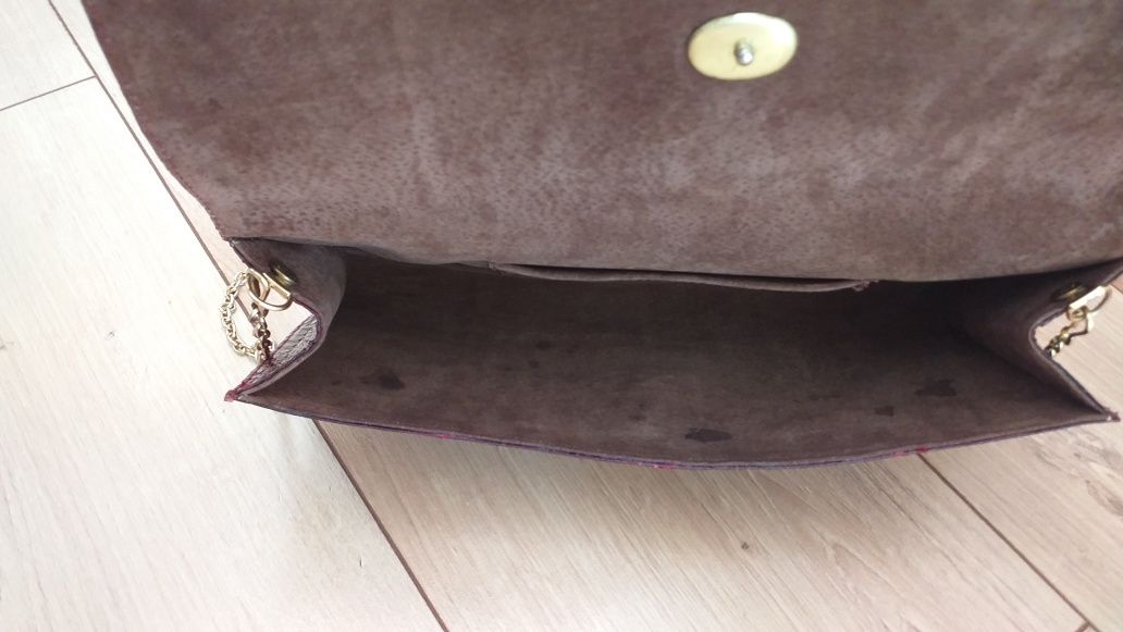 WĄŻ Bottega Veneta styl Mała oryginalna luksusowa skóra węża torebka