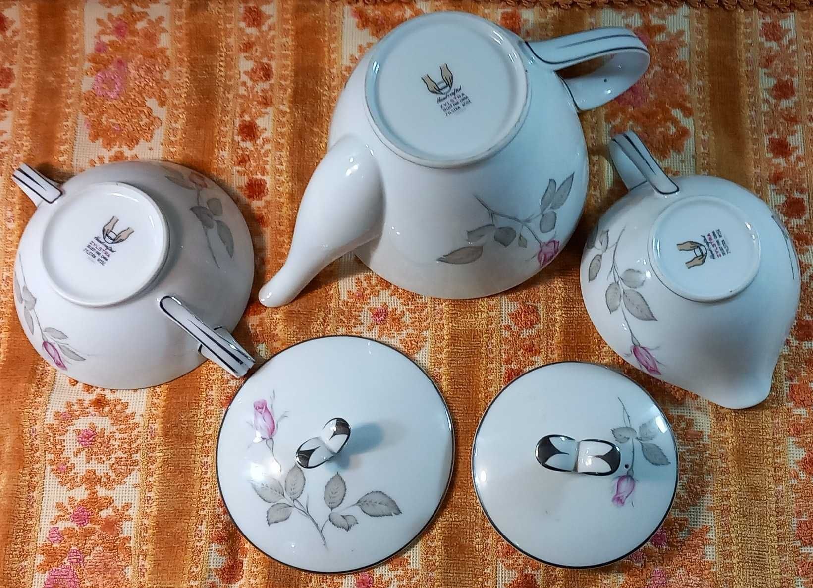 Disponível, Lindo sete de Chá, Vintage, Hand crafted, ZYLSTRA ROSE.