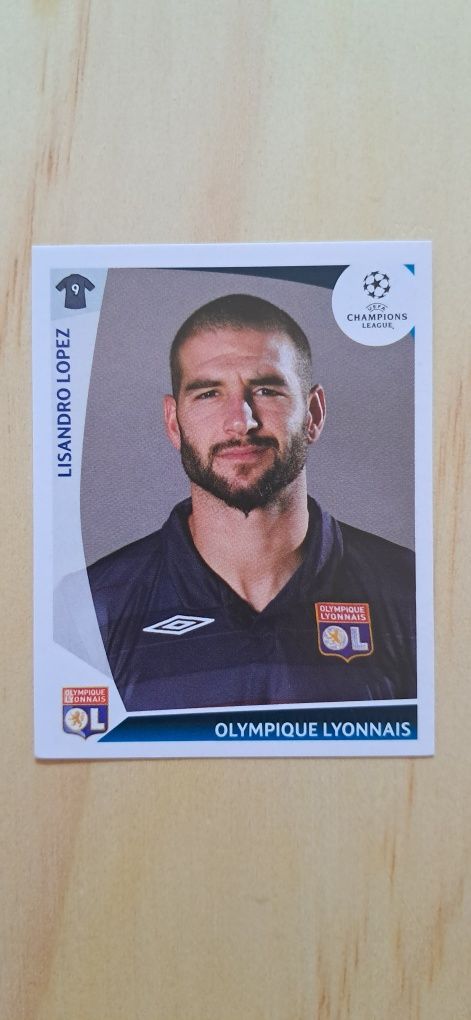 Cromo futebol de Lisandro Lopez da Panini