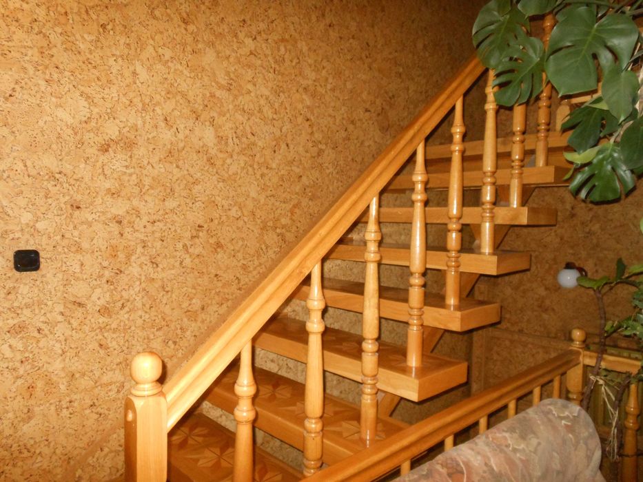 balustrada dębowa schodowa