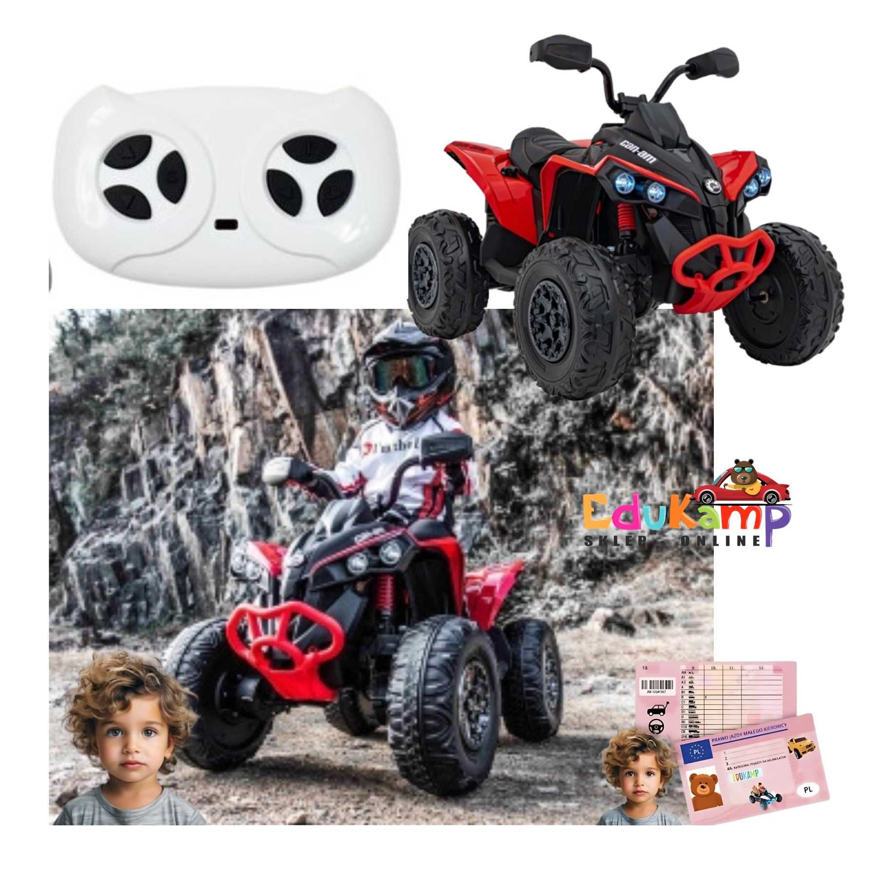Quad Na Akumulator dla dziecka CAN-AM  DK-CA002 PILOT 4x45 MAVERICK