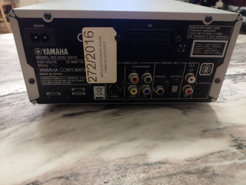 Yamaha Odtwarzacz DVD-E810