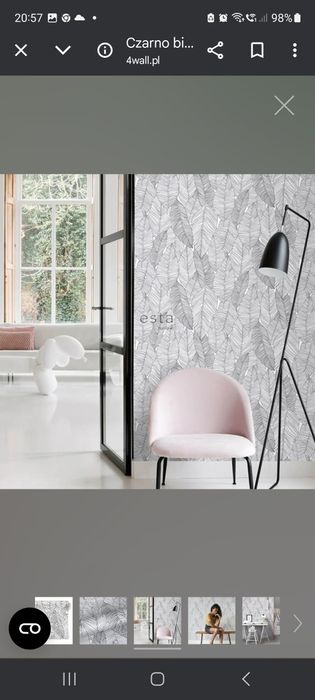 Tapeta czarno- biała 4wall