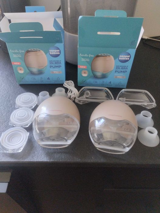 Canpol Bezprzewodowy laktator muszlowy Hands-Free na dwie piersi