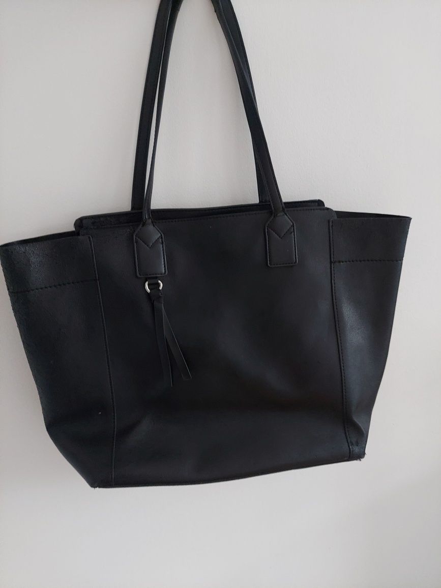 Torebka typu shopper czarna