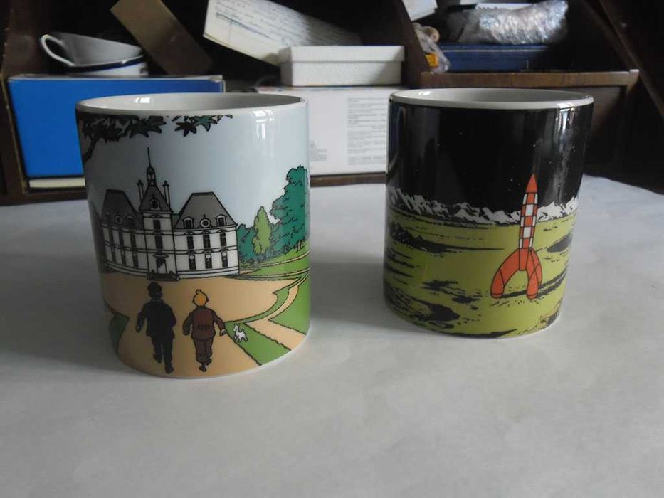 Canecas Tintin, Terrinas Maestricht, Villeroy & Boch, Limoges