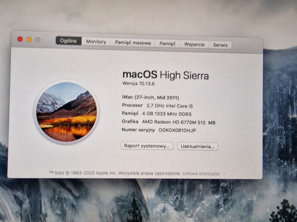 Imac 2011 jak nowy sprawny