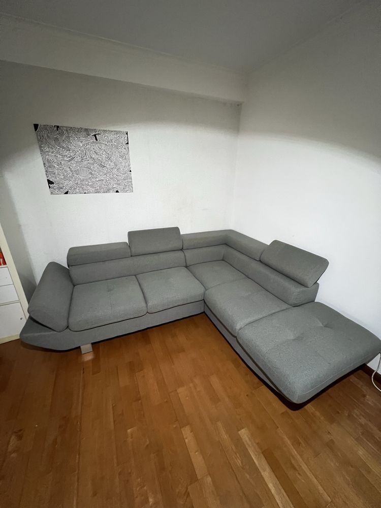 Sofá cinzento Conforama