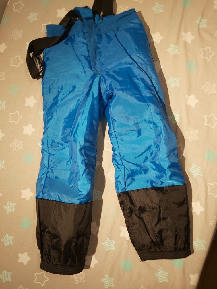 Spodnie narciarskie 110/116 niebieskie